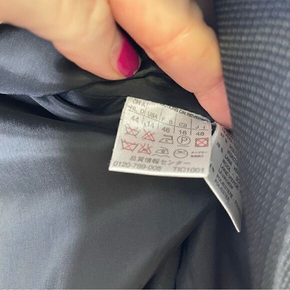 Maxmara Textured One Button Suit Jacket Blazer 14 - Picture 2 of 7